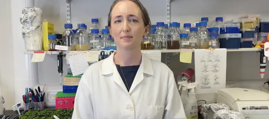 Lindsay Williams in the lab