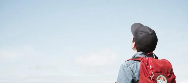 Man looking at the sky